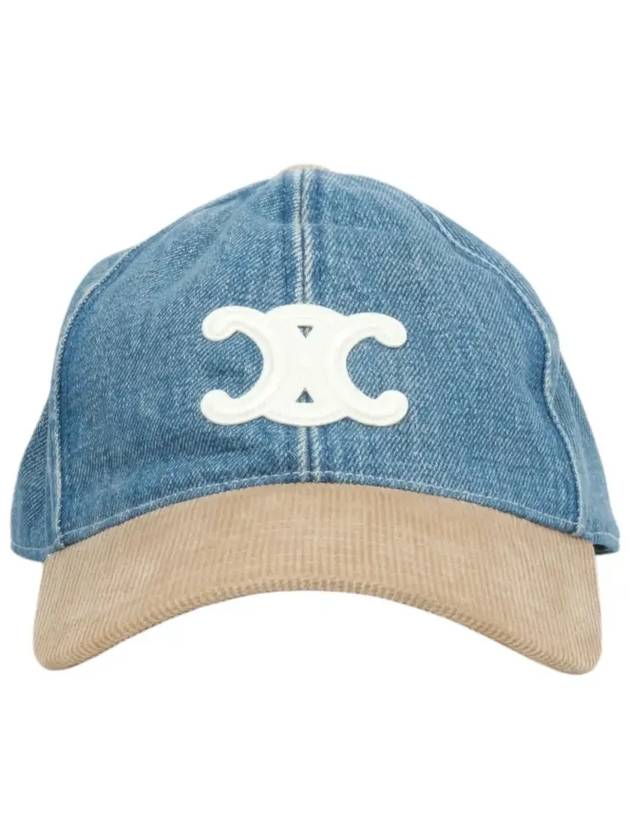 Triomphe Denim Ball Cap Blue - CELINE - BALAAN 2