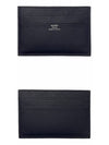 Hermes H084827CKAA Citizen Twill Card Holder Wift Noir Blue Safich Wallet TRM - CELINE - BALAAN 4