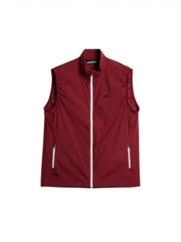 Men's Ash Light Packable Vest Red - J.LINDEBERG - BALAAN 2