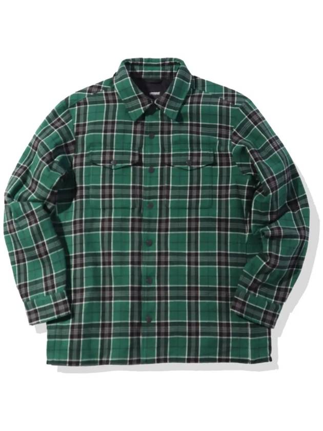 Hunting Flannel Check Long Sleeve Shirt Green - OFFGRID - BALAAN 2