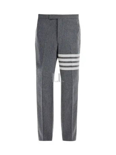 Bar Low Waist Tailored Straight Pants Med Grey - THOM BROWNE - BALAAN 2