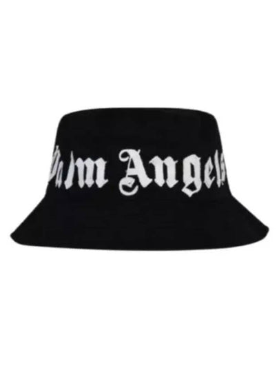 Logo Bucket Hat Black - PALM ANGELS - BALAAN 2