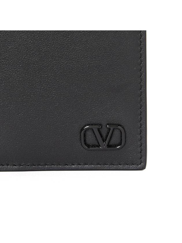 V logo signature men s card wallet P0713ZQU 0NO - VALENTINO - BALAAN 6