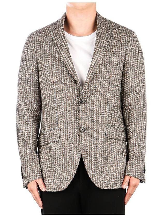 Men's Mixed Wool Jacket Brown - ETRO - BALAAN 2