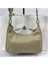 Re edition Tesuto chain strap hobo bag cross beige - PRADA - BALAAN 9