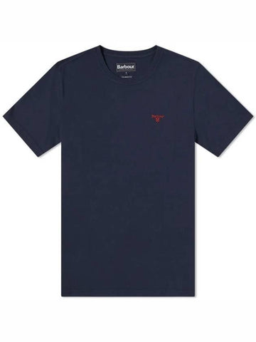 Embroidered Logo Essential Sports Short Sleeve T-Shirt Navy - BARBOUR - BALAAN 1