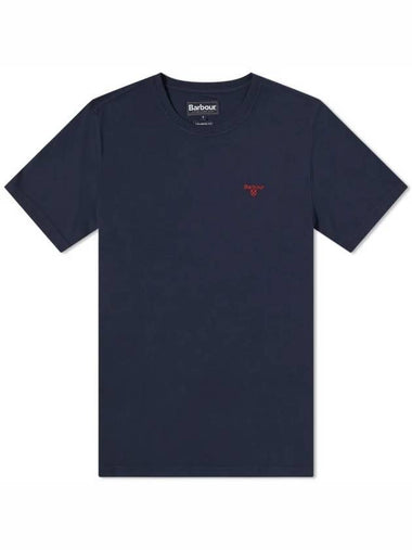 Embroidered Logo Essential Sports Short Sleeve T-Shirt Navy - BARBOUR - BALAAN 1