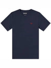 Logo Embroidered Essential Sports Short Sleeve T-Shirt Navy - BARBOUR - BALAAN 1