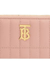 Quilted Lola Leather Card Wallet Pink - BURBERRY - BALAAN 6