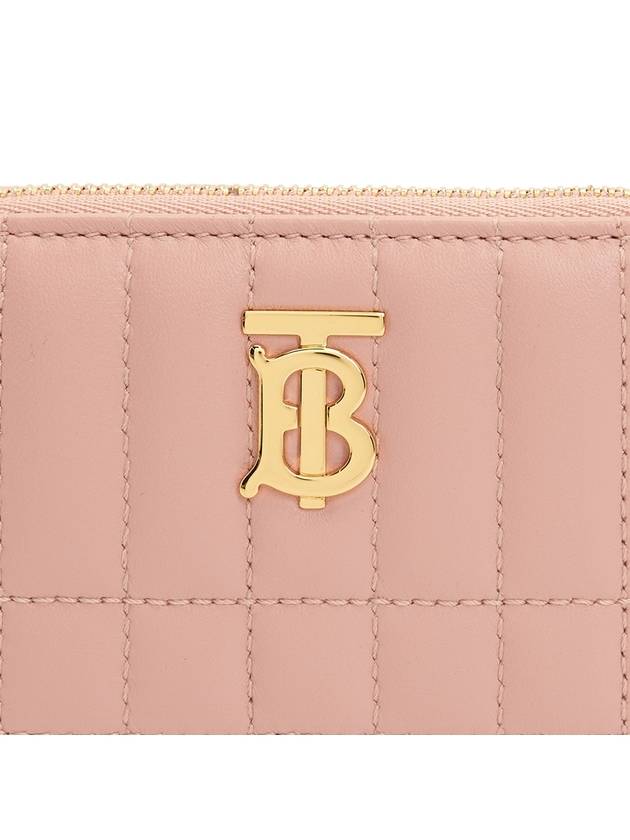 Quilted Lola Leather Card Wallet Pink - BURBERRY - BALAAN 6