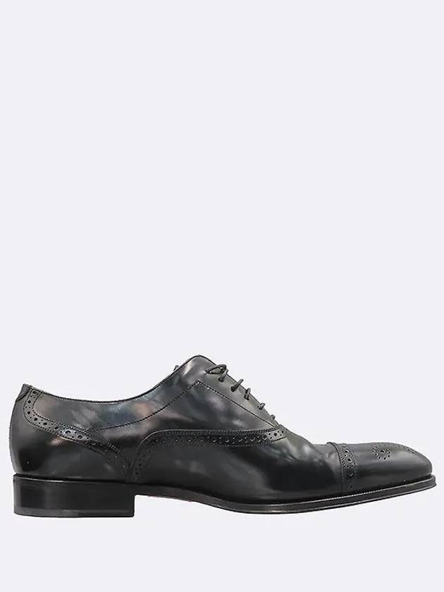 Ferragamo Black Leather Men s Wingtip Shoes - SALVATORE FERRAGAMO - BALAAN 3