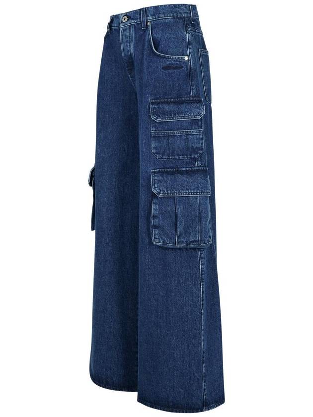 cargo wide jeans deep blue - OFF WHITE - BALAAN 3