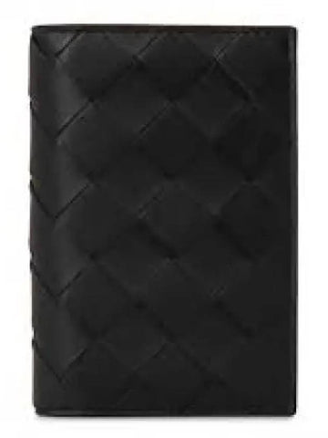 Intrecciato Leather Bicycle Wallet Black - BOTTEGA VENETA - BALAAN 1