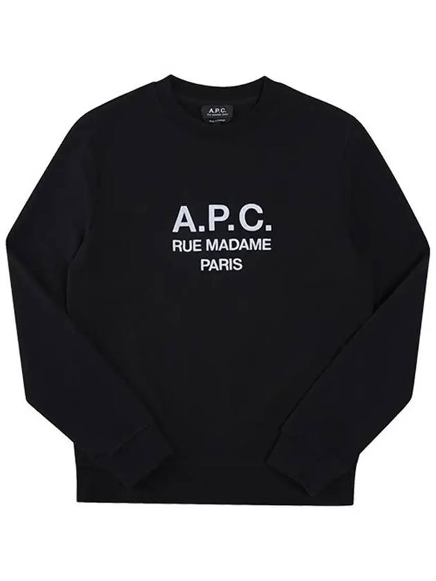 Rufus Embroidery Logo Sweatshirt Black - A.P.C. - BALAAN 6