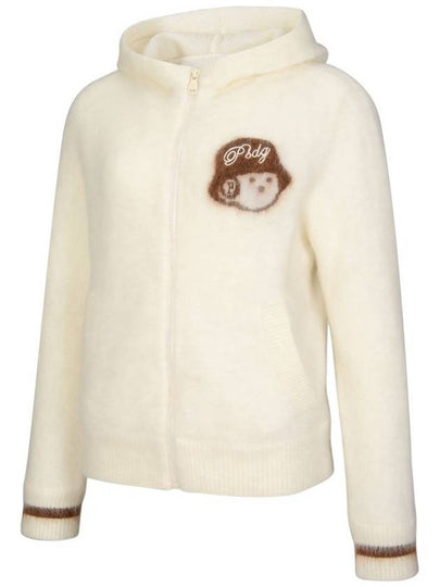 Kid mohair hooded windproof cardigan IV - PASSARDI - BALAAN 2