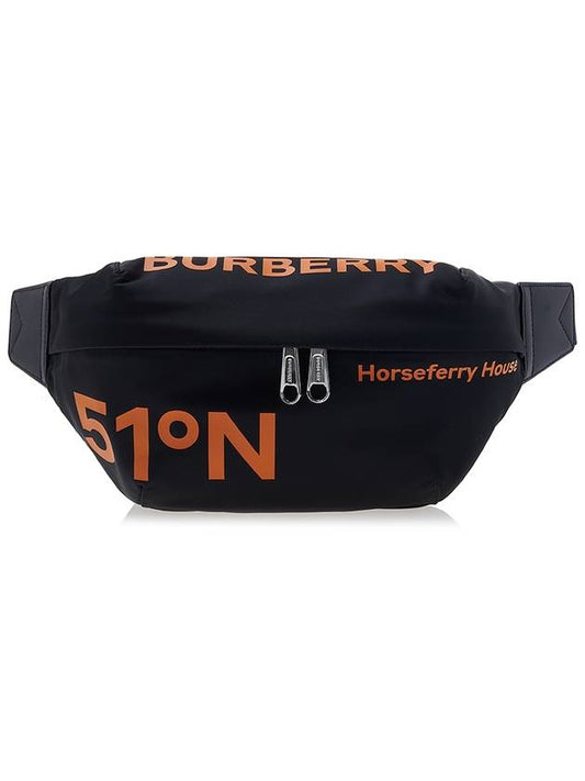 Sunny Bum Print Belt Bag Black Orange - BURBERRY - BALAAN 2