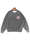 Heart Logo Patch Sweatshirt Grey - AMI - BALAAN 2