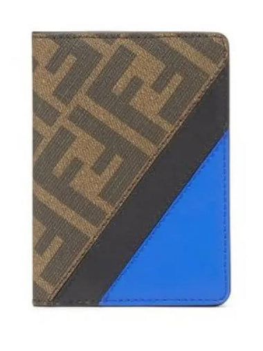 Shadow Diagonal leather card holder 7M0349 AFCB F1Q10 1346361 - FENDI - BALAAN 1