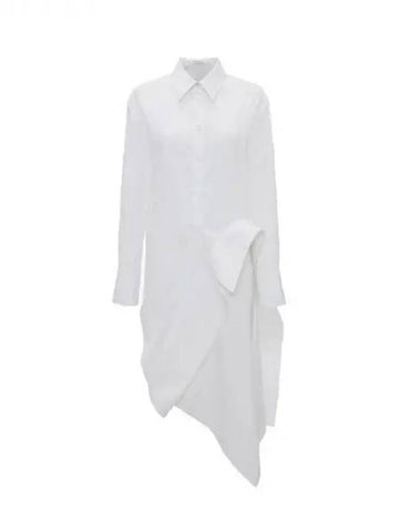 Deconstructed draped shirt dress - JW ANDERSON - BALAAN 1