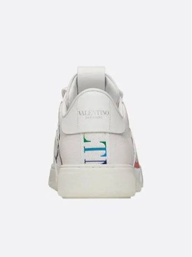 VLTN Logo Rainbow Banding Low-Top Sneakers White - VALENTINO - BALAAN 6