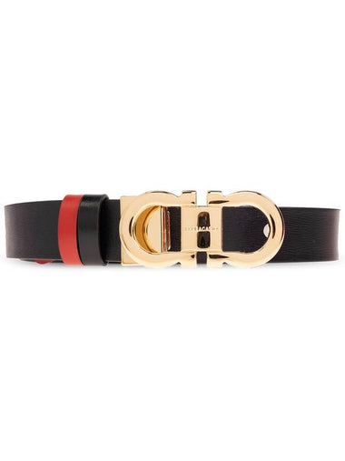 FERRAGAMO Reversible Belt With Logo, Women's, Black - SALVATORE FERRAGAMO - BALAAN 1