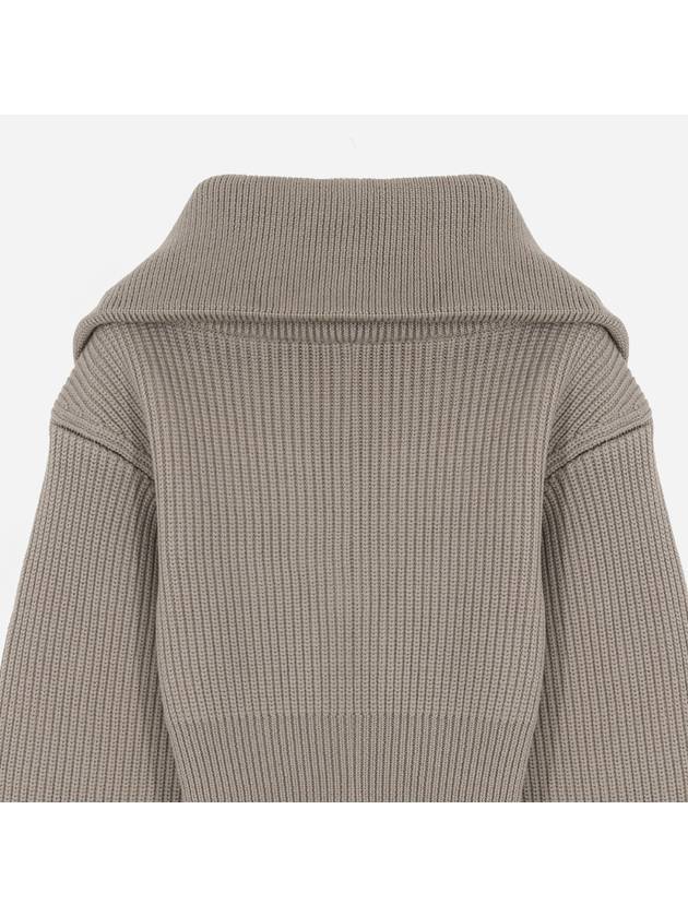 La maille Risoul Double Collar Knit Top Beige - JACQUEMUS - BALAAN 7