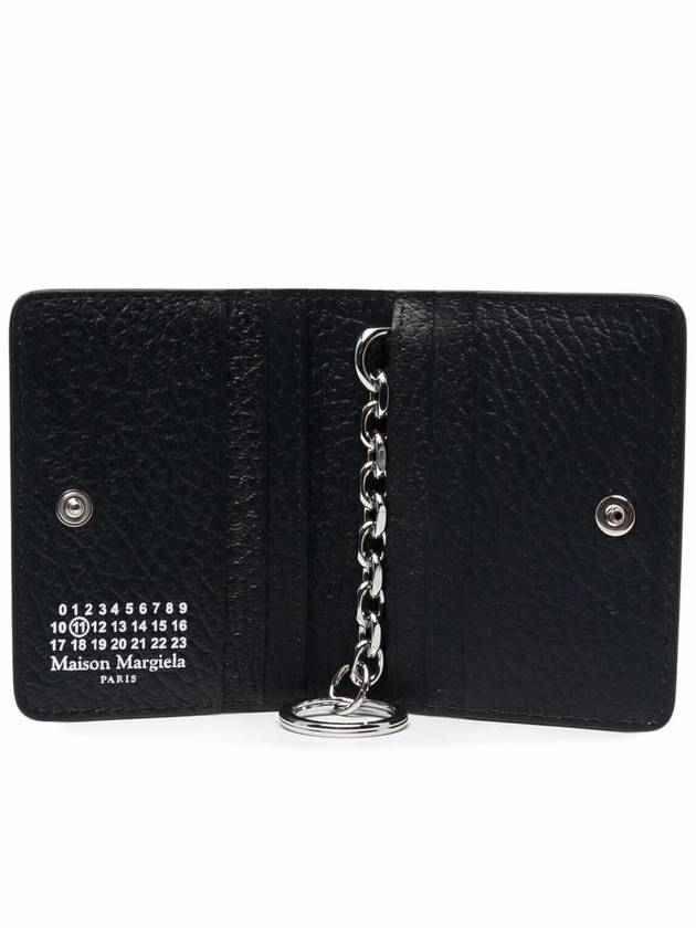 4 Stitch Keyring Card Wallet Black - MAISON MARGIELA - BALAAN 5