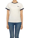 Lina Cotton Short Sleeve T-shirt Heritage White - GOLDEN GOOSE - BALAAN 2