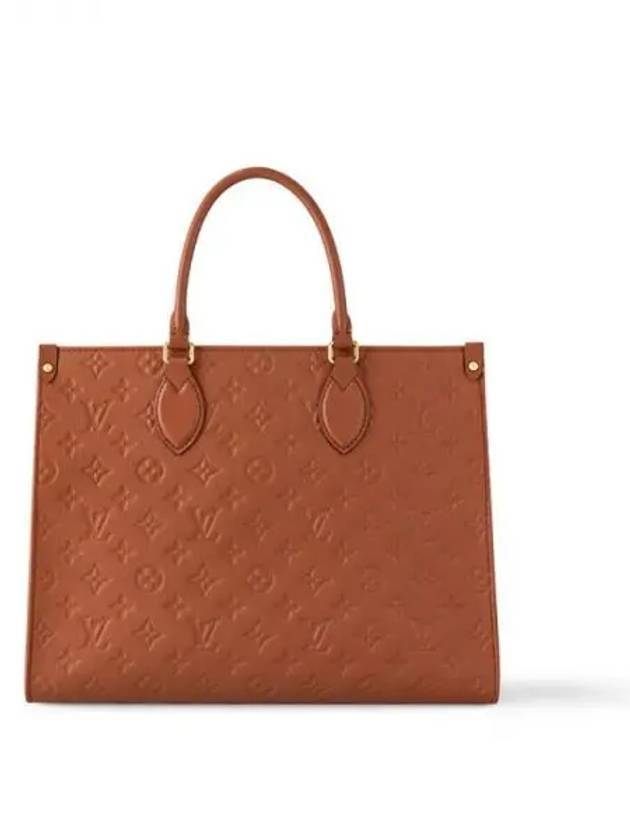 On The Go MM Tote Bag Brown - LOUIS VUITTON - BALAAN 1