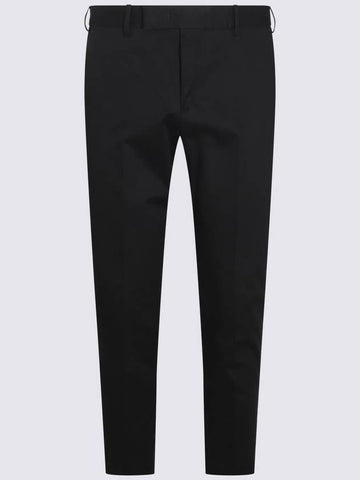 Pt Torino Black Cotton Pants - PT TORINO - BALAAN 1