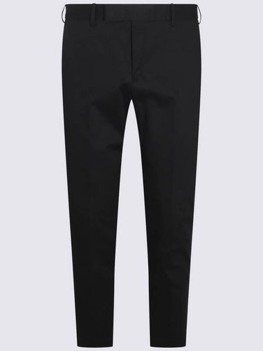 Pt Torino Black Cotton Pants - PT TORINO - BALAAN 1