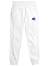 Reverse Weave Direct Flock Script Women s Jogger Pants White GF777 Y07965 045 - CHAMPION - BALAAN 3