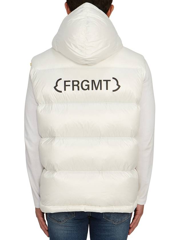 Marsh Hooded Padded Down Vest White - MONCLER - BALAAN 6