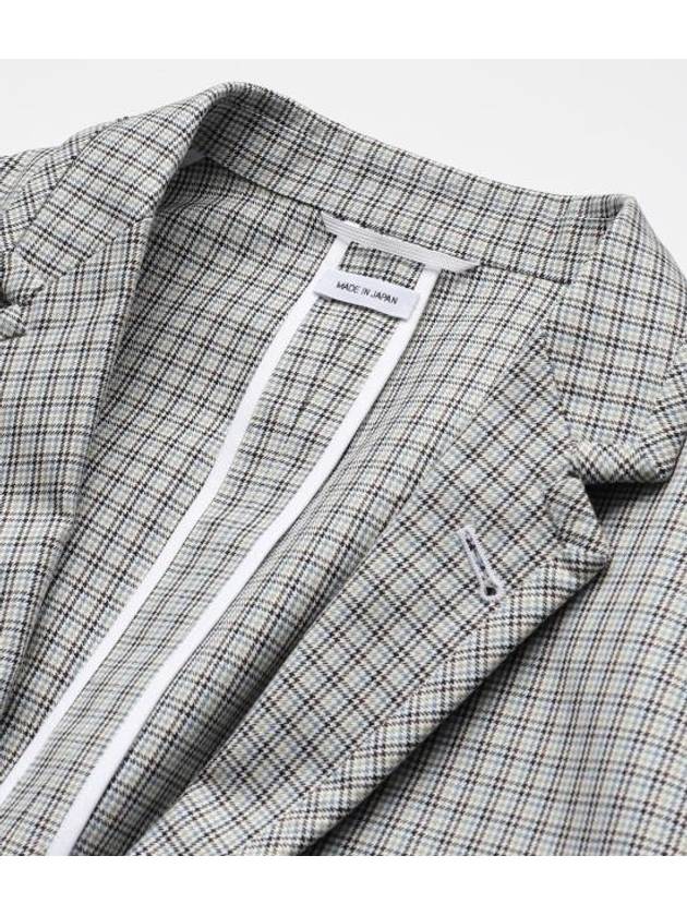 Unconstructed Seersucker Houndstooth Jacket Grey - THOM BROWNE - BALAAN 4