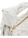 Jodie Intrecciato Small Tote Bag White - BOTTEGA VENETA - BALAAN 9