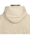 Men's Garment Dyed OLD Treatment Cotton Hoodie Dove Grey - STONE ISLAND - BALAAN 8