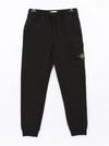 Cotton Fleece Cargo Truck Pants Black - STONE ISLAND - BALAAN 3