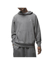 Jordan Brooklyn Fleece Pullover Hoodie M Carbon Header White FV7283 091 - NIKE - BALAAN 1