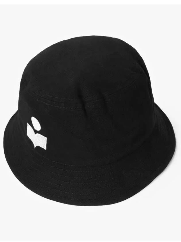 Hailey Embroidered Logo Bucket Hat Black - ISABEL MARANT - BALAAN 4