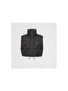 Triangle Logo Re-nylon Down Vest Black - PRADA - BALAAN 2