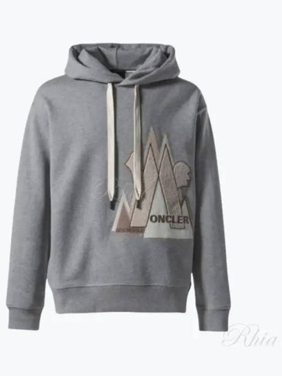 Grenoble Mountain Logo Hood Gray - MONCLER - BALAAN 2