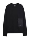 Men's Hybrid Pocket Crew Neck Sweatshirt Black - THE NORTH FACE - BALAAN 2