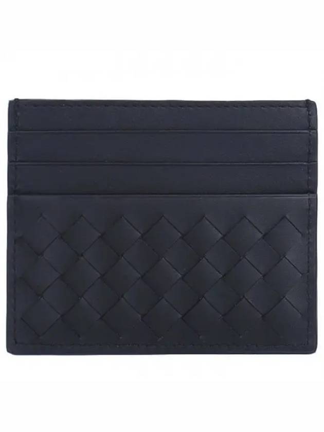 Men's Intrecciato Card Wallet Black - BOTTEGA VENETA - BALAAN 2