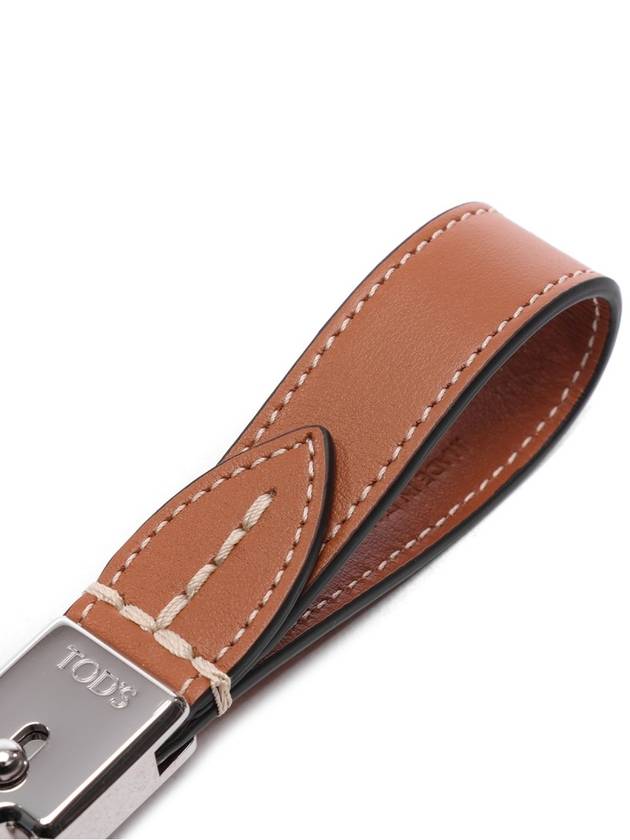 Leather Key Holder Brown - TOD'S - BALAAN.