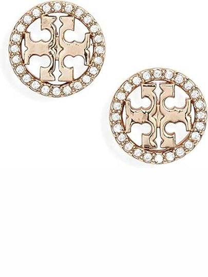 Miller Crystal Stud Earrings Gold - TORY BURCH - BALAAN 2