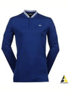 Men's Tyson Long Sleeve Regular Fit Polo Shirt  Sodalite Blue - J.LINDEBERG - BALAAN 2