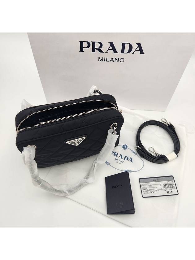 Nylon Quilted Tessuto Mini Shoulder Bag Black - PRADA - BALAAN 8