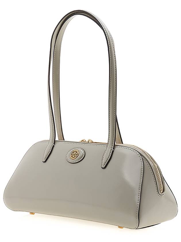 Robinson Small Leather Shoulder Bag Grey - TORY BURCH - BALAAN 3