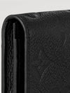 Monogram Embossed Leather Card Wallet Black - LOUIS VUITTON - BALAAN 7