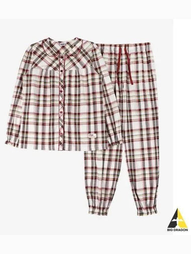 UNDERWEAR Trendy Check Women s Pajama Set FI4PJF6680FDWN - FILA - BALAAN 1